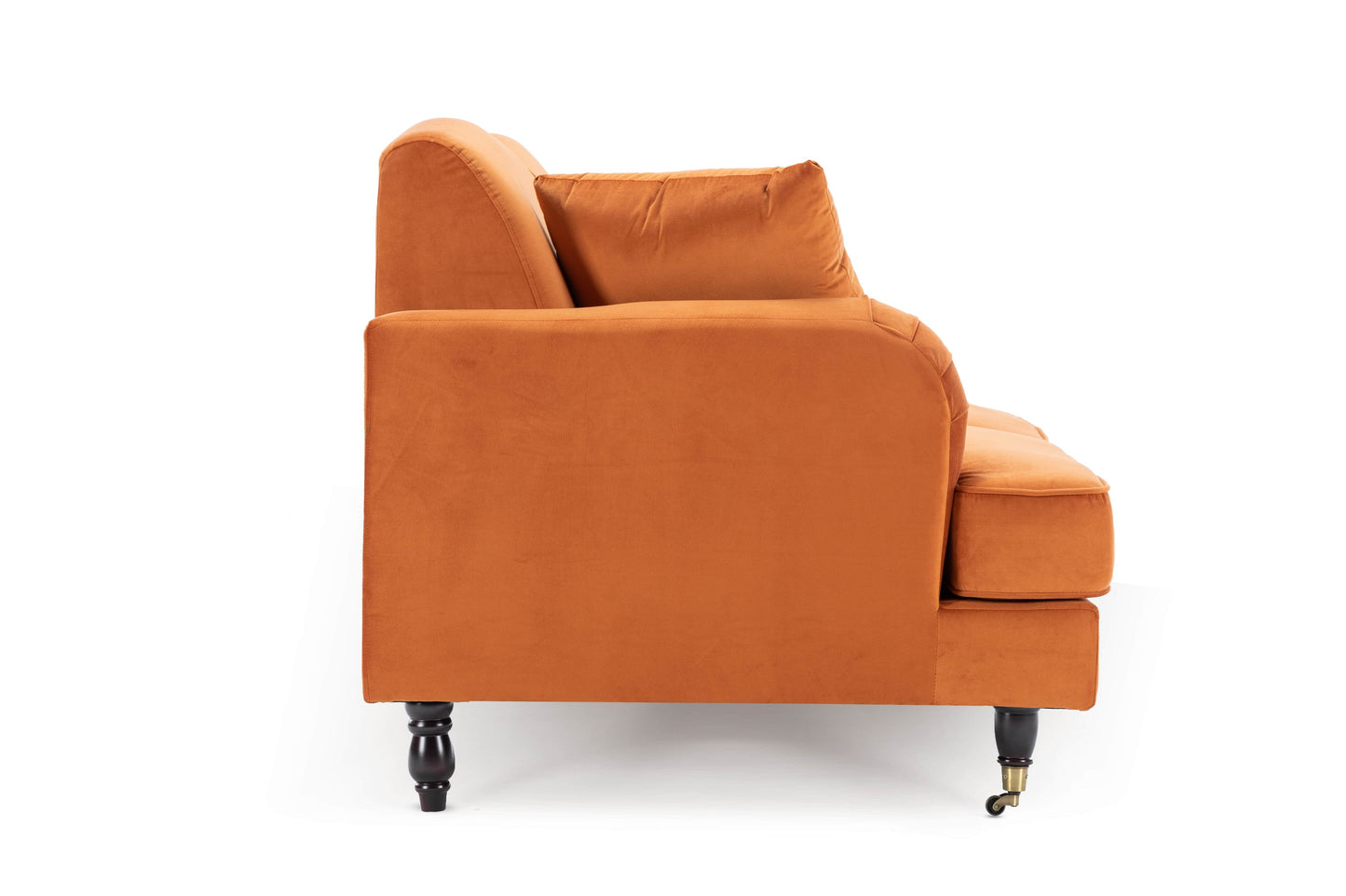 Velvet Orange 2 Seater Ashton Sofa